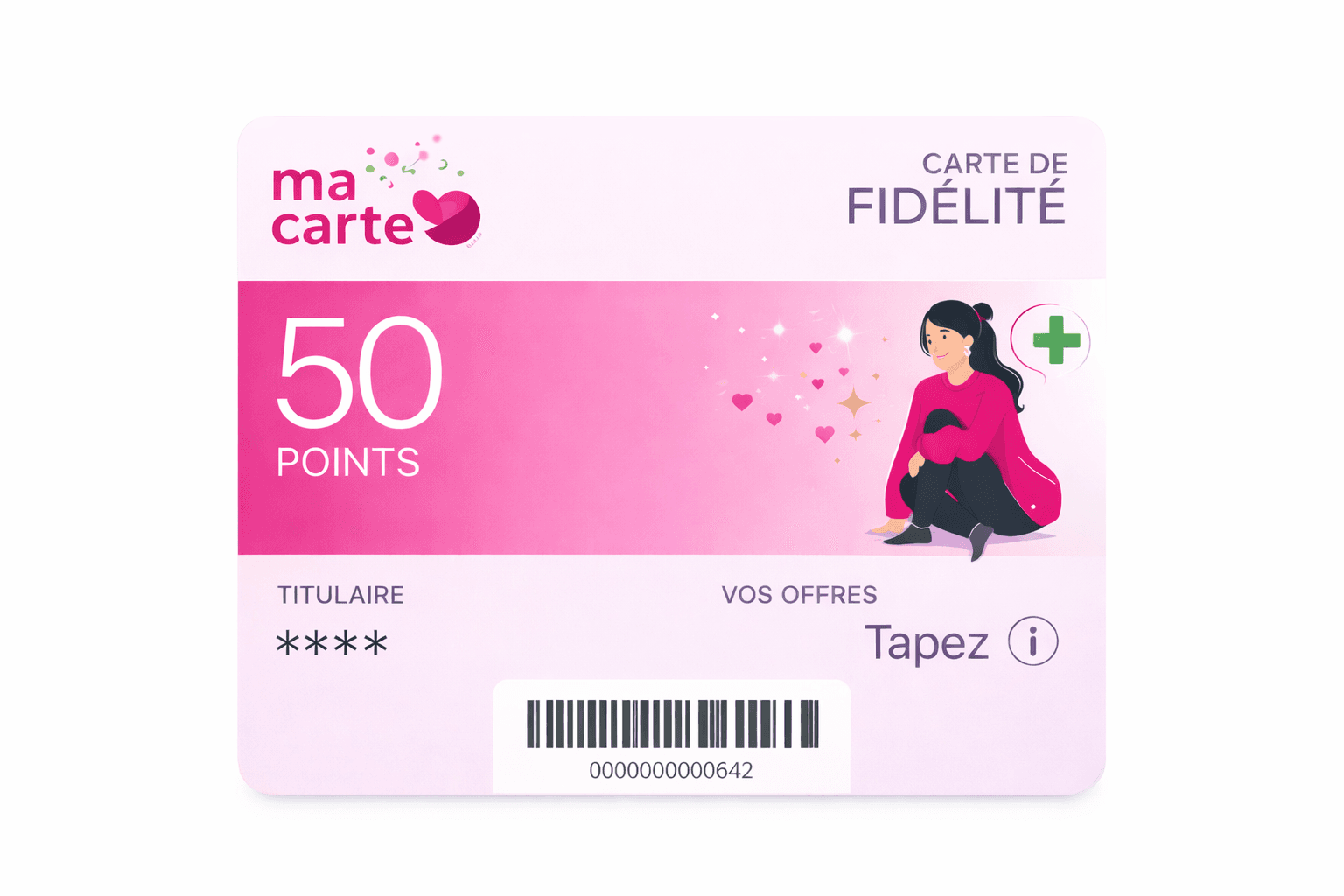 Illustration de la carte fidélité Ma Carte G+